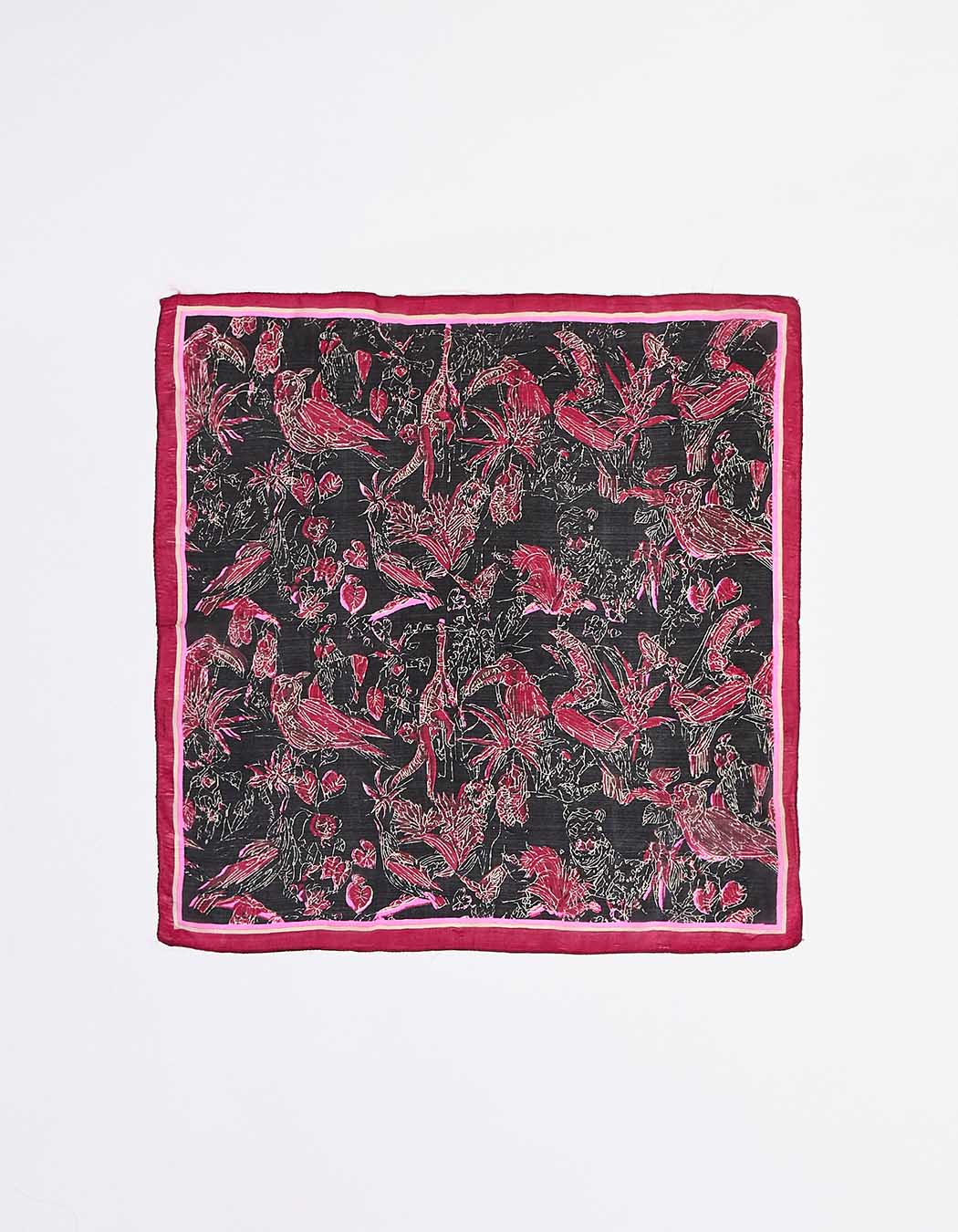 Printed silk neckerchief femme La Fiancée