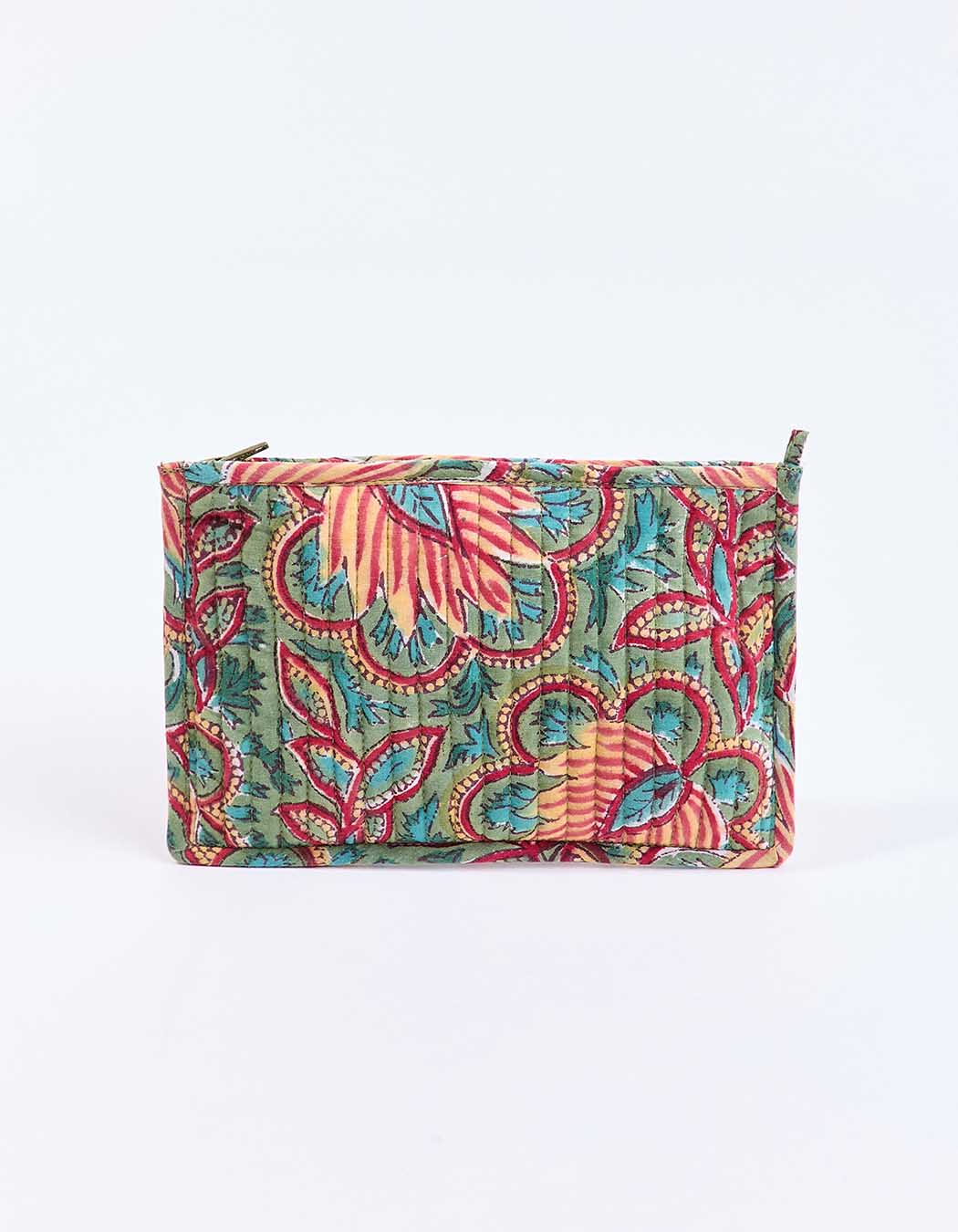 Small quilted cotton pouch femme La Fiancée