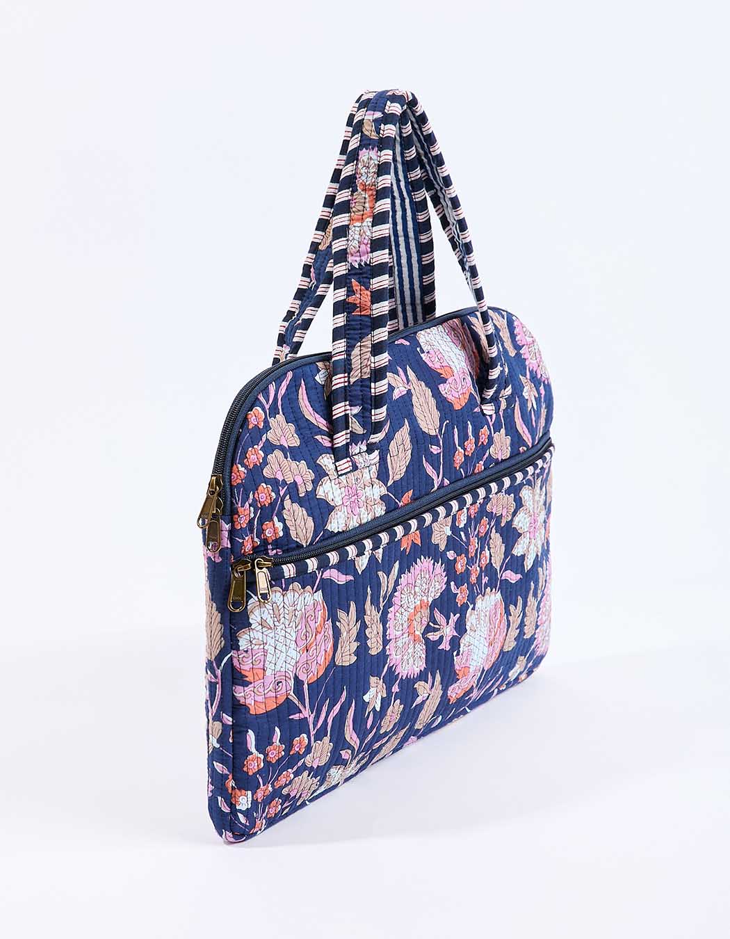 Quilted laptop bag femme La Fiancée