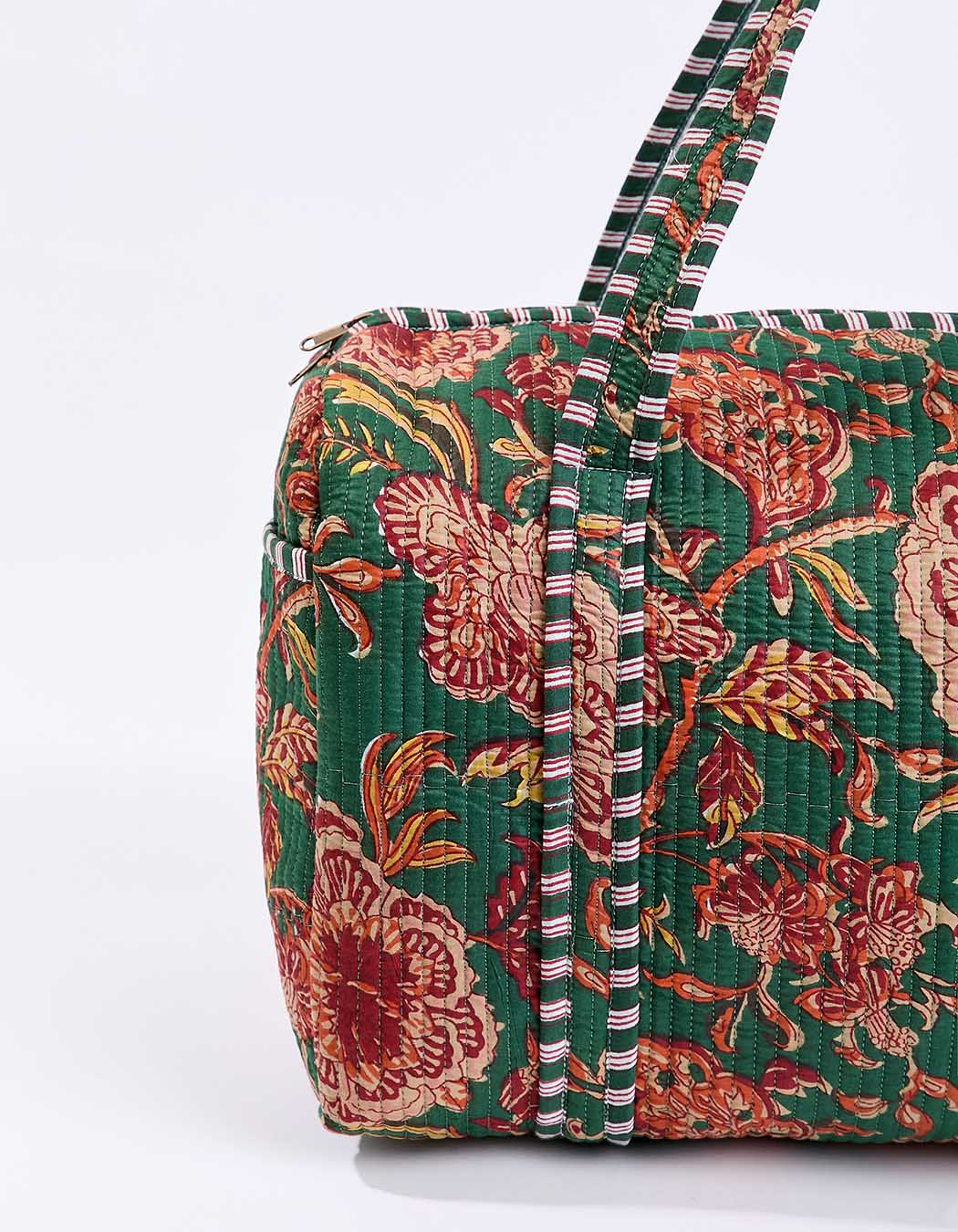 Printed bowling-style weekend bag femme La Fiancée