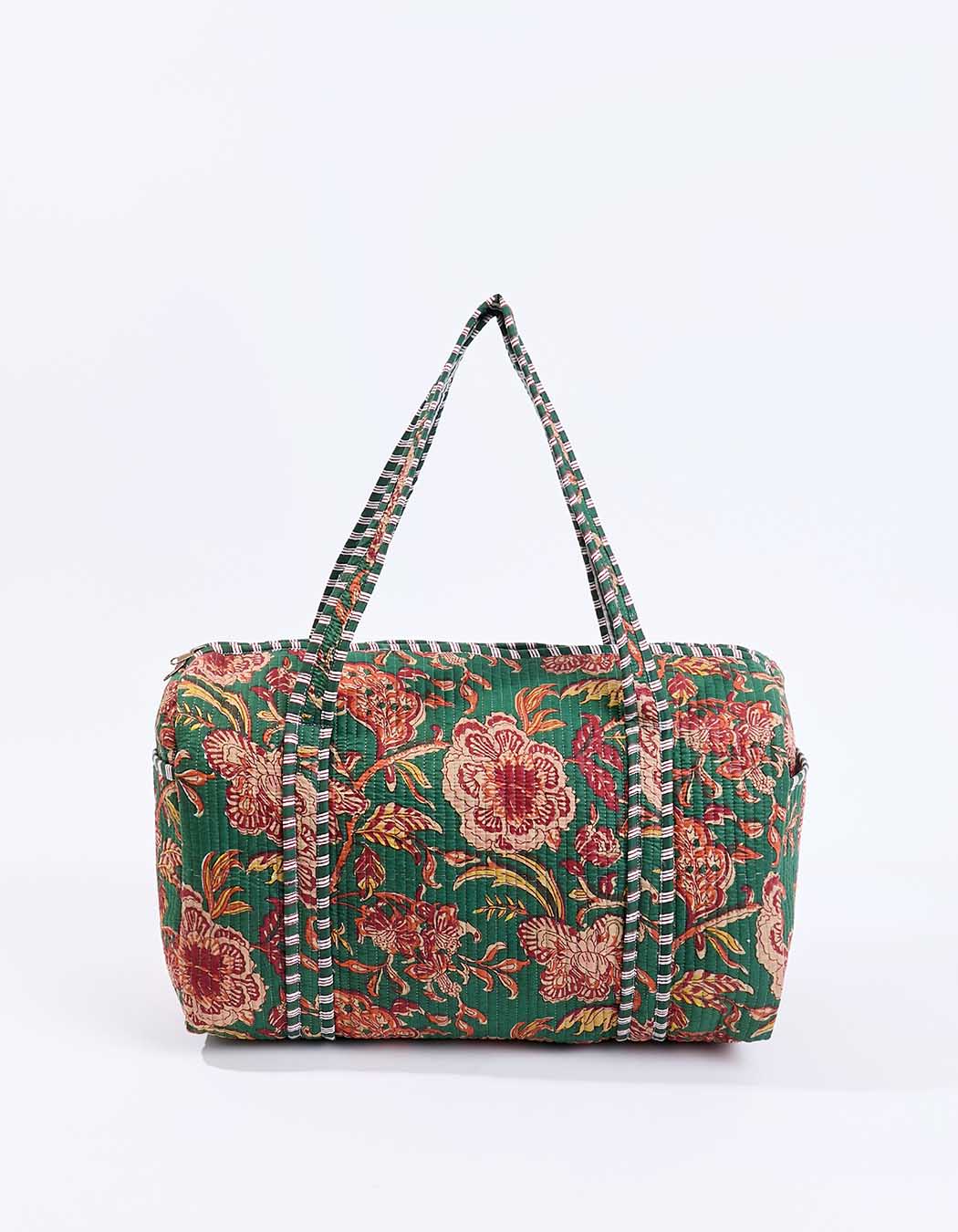 Printed bowling-style weekend bag femme La Fiancée