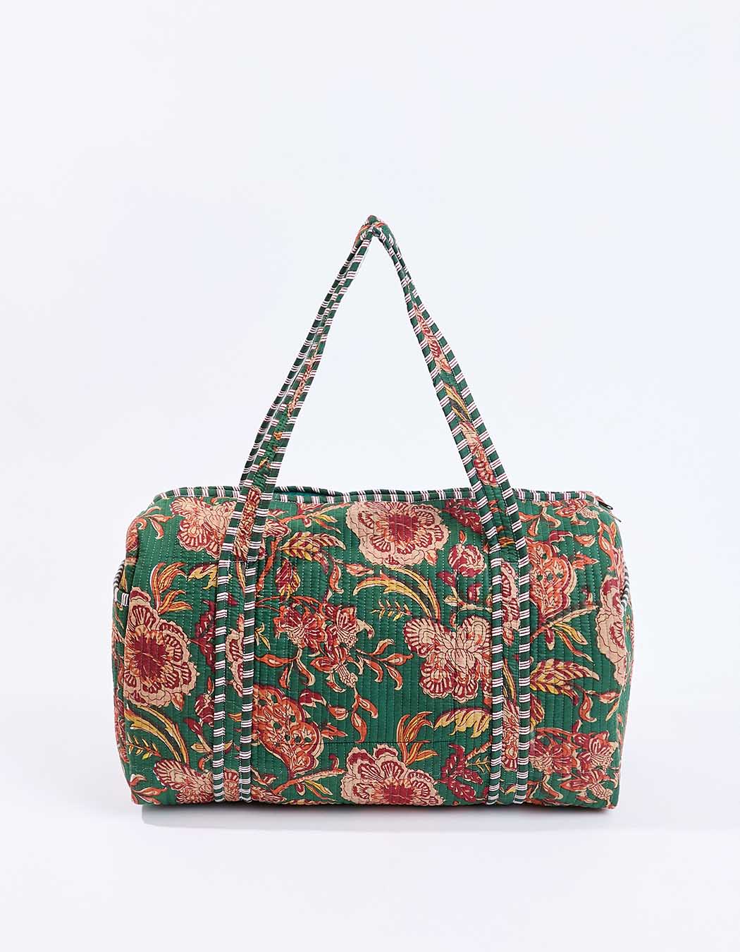 Printed bowling-style weekend bag femme La Fiancée