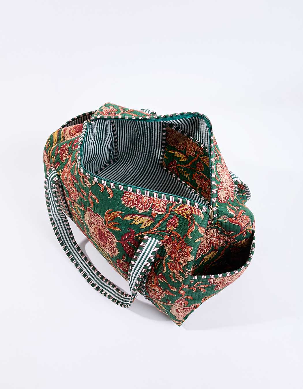 Printed bowling-style weekend bag femme La Fiancée