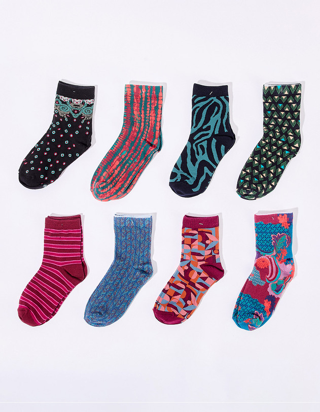 Printed socks femme La Fianc&eacute;e