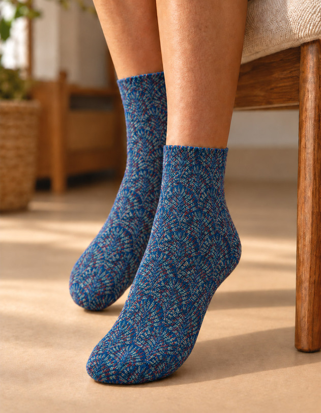 Printed socks femme La Fianc&eacute;e