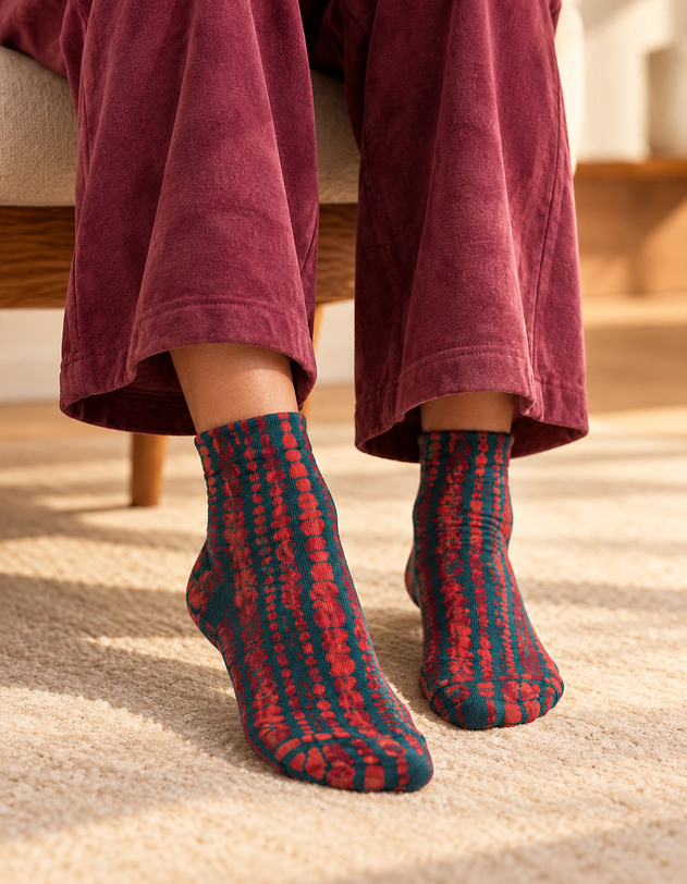 Printed socks femme La Fianc&eacute;e