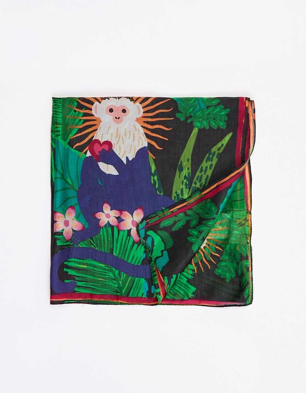 Printed silk neckerchief femme La Fianc&eacute;e