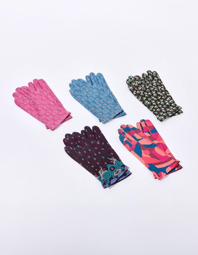 Womens printed gloves femme La Fianc&eacute;e