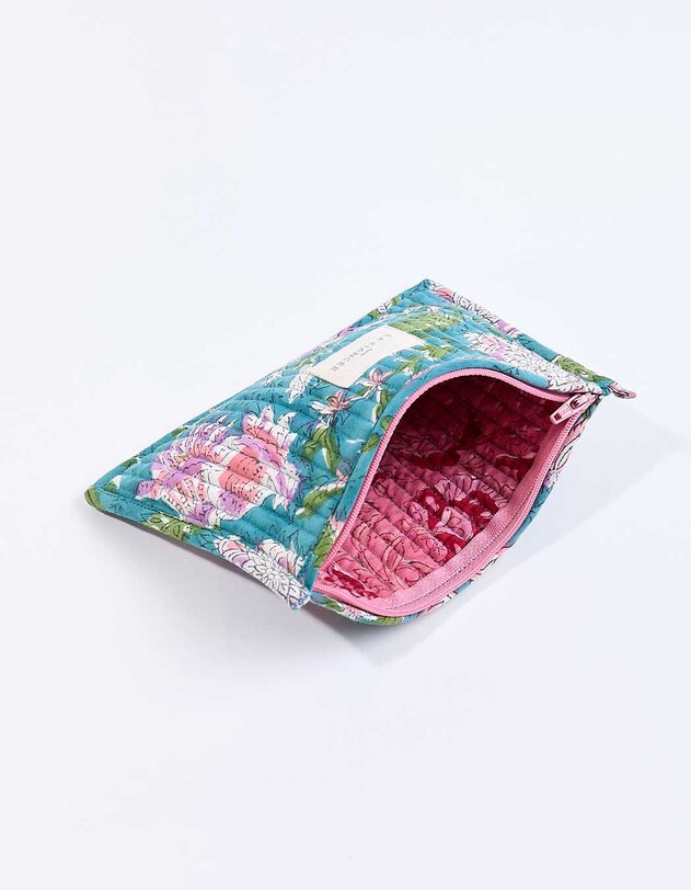 Small quilted cotton pouch femme La Fianc&eacute;e