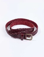 Braided leather belt femme La Fianc&eacute;e
