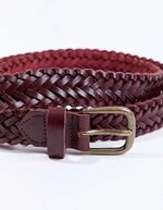 Braided leather belt femme La Fianc&eacute;e
