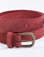 Suede leather belt femme La Fiancée