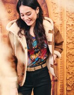 Suede leather belt femme La Fiancée