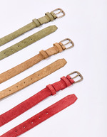 Suede leather belt femme La Fiancée