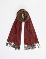 Ombre-effect fringed scarf femme La Fiancée