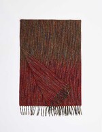 Ombre-effect fringed scarf femme La Fiancée