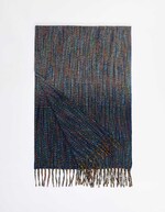 Ombre-effect fringed scarf femme La Fiancée