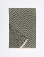 Herringbone fringed scarf femme La Fianc&eacute;e