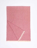 Herringbone fringed scarf femme La Fianc&eacute;e