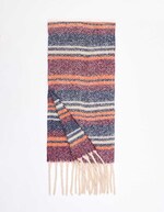 Striped fringed scarf femme La Fiancée