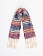 Striped fringed scarf femme La Fiancée