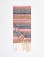 Striped fringed scarf femme La Fiancée