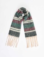 Striped fringed scarf femme La Fiancée