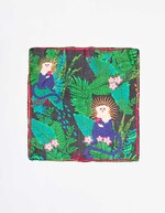 Printed silk neckerchief femme La Fiancée