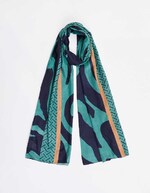 Large printed flowy stole femme La Fiancée