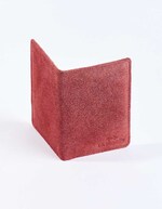 Suede leather passport holder femme La Fiancée