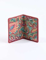 Suede leather passport holder femme La Fiancée