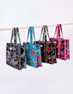Large cotton velvet tote bag femme La Fiancée