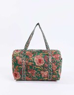 Printed bowling-style weekend bag femme La Fiancée