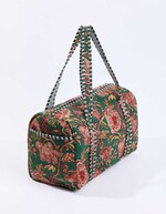 Printed bowling-style weekend bag femme La Fiancée