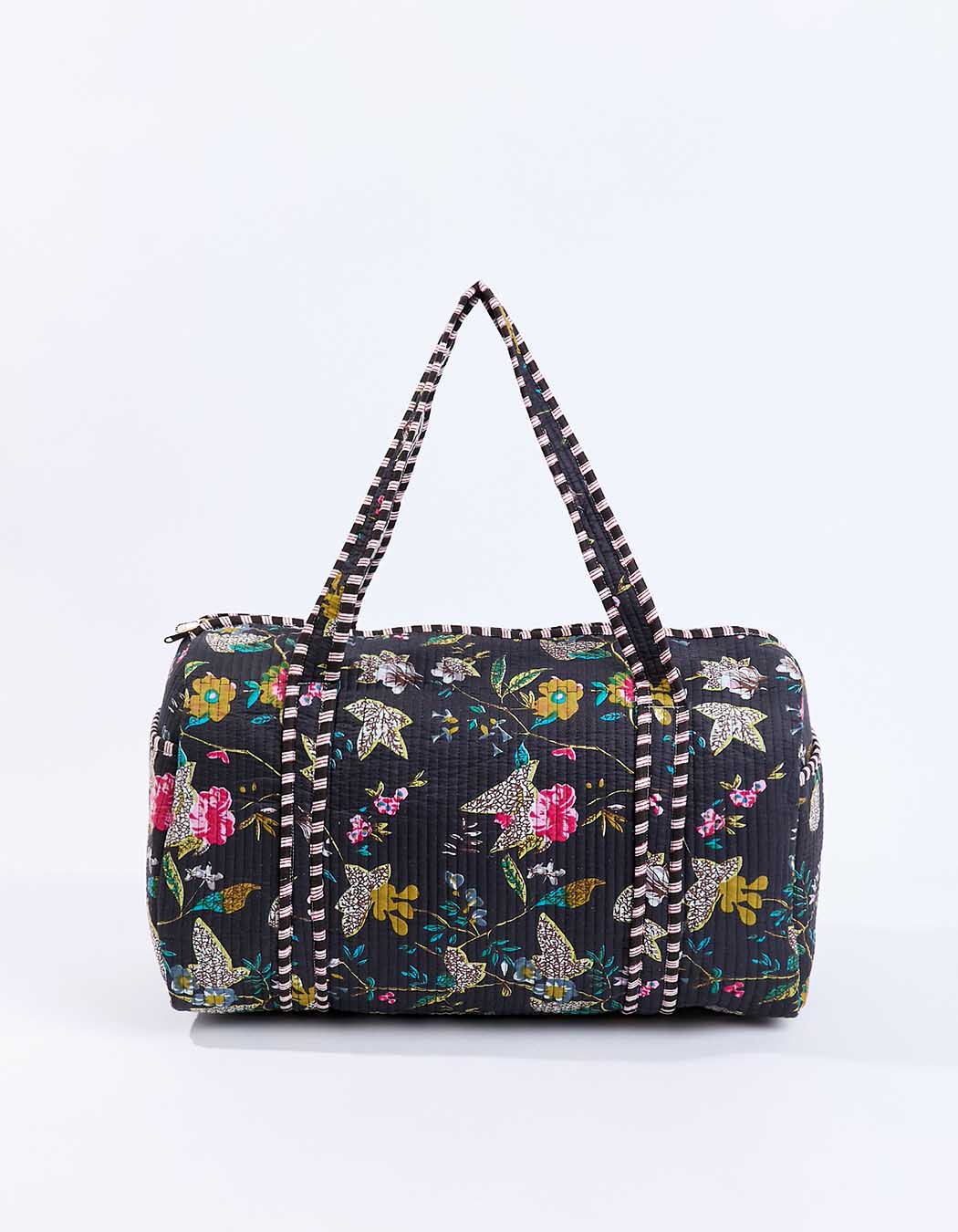 Printed bowling-style weekend bag femme La Fiancée