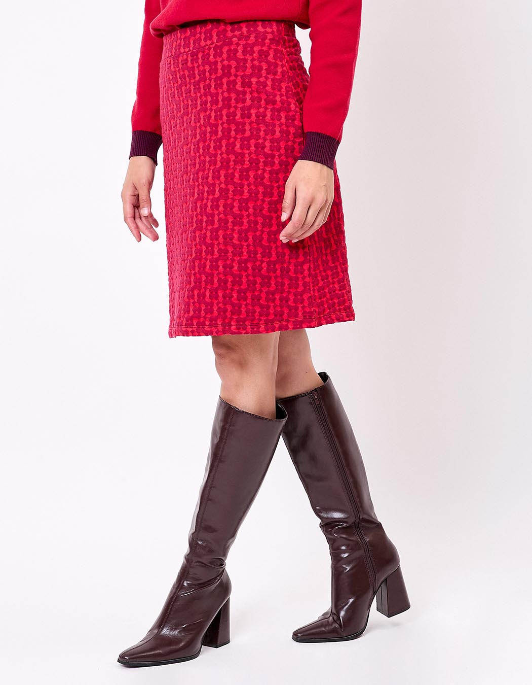 Organic knit mini skirt femme Princesse Nomade
