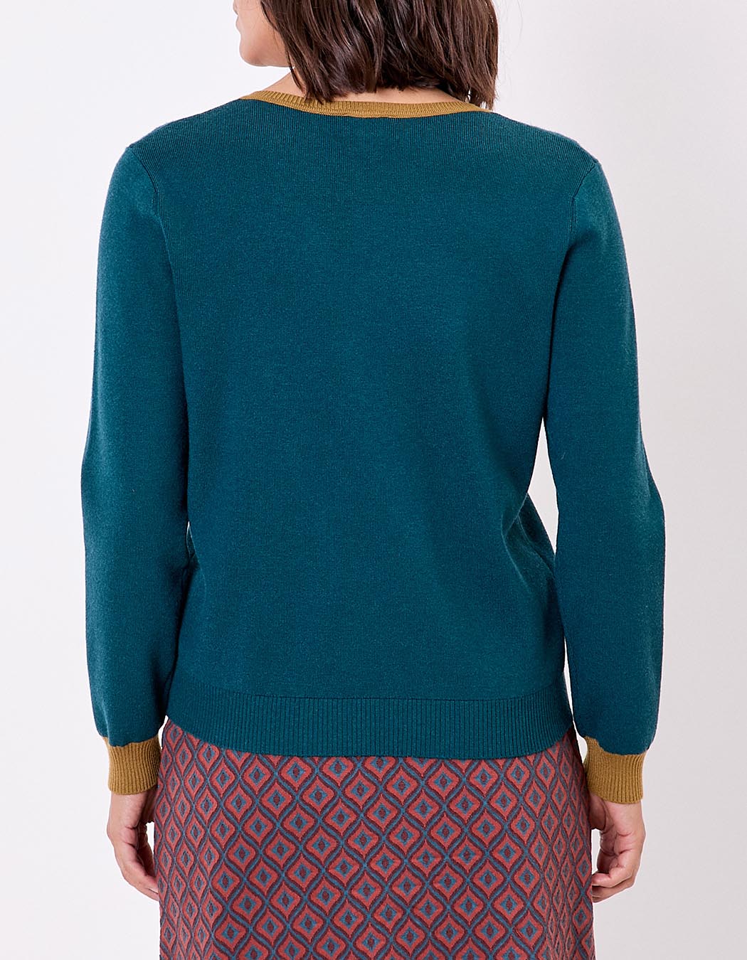 Chunky knit V-neck sweater femme Princesse Nomade