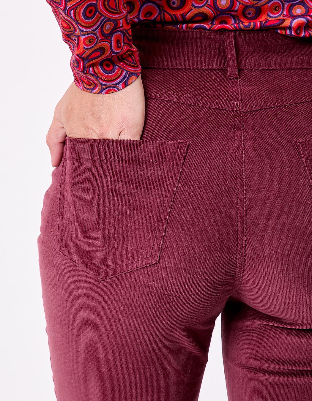 Organic corduroy flare trousers femme Princesse Nomade