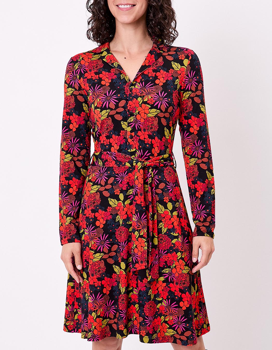 Belted flowy knit dress femme Princesse Nomade