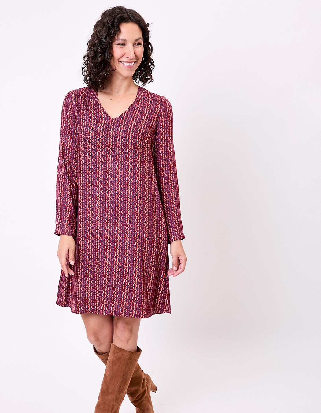 Lined flowy loose-fit dress femme Princesse Nomade