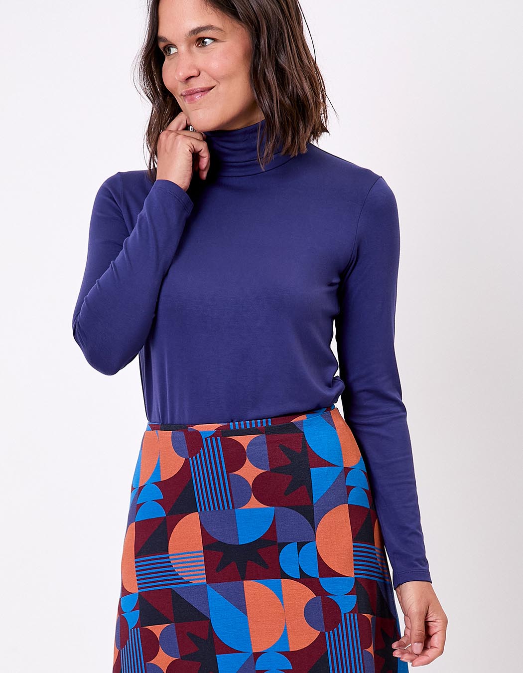 Flowy turtleneck T-shirt femme Princesse Nomade