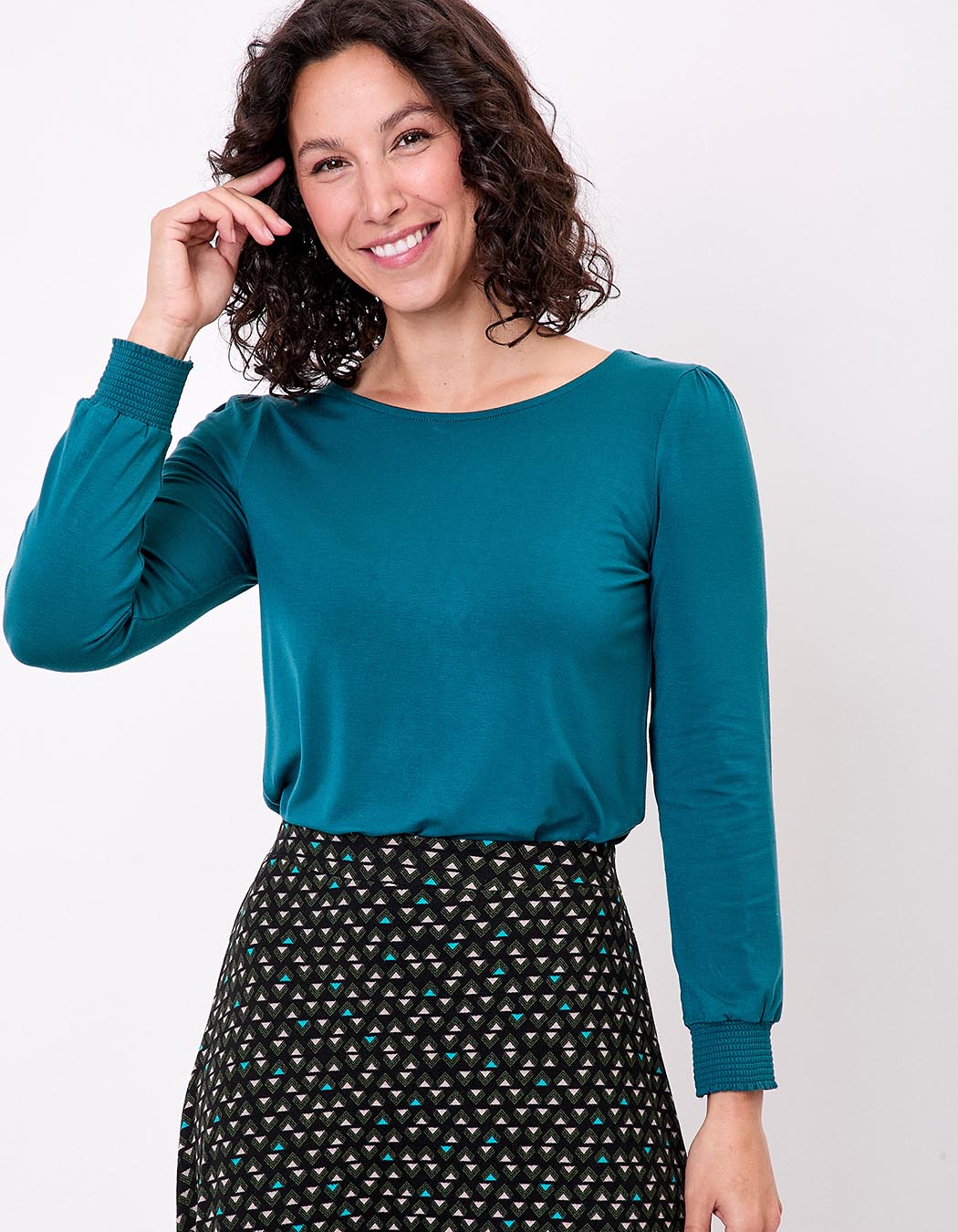 Flowy crew-neck T-shirt femme Princesse Nomade