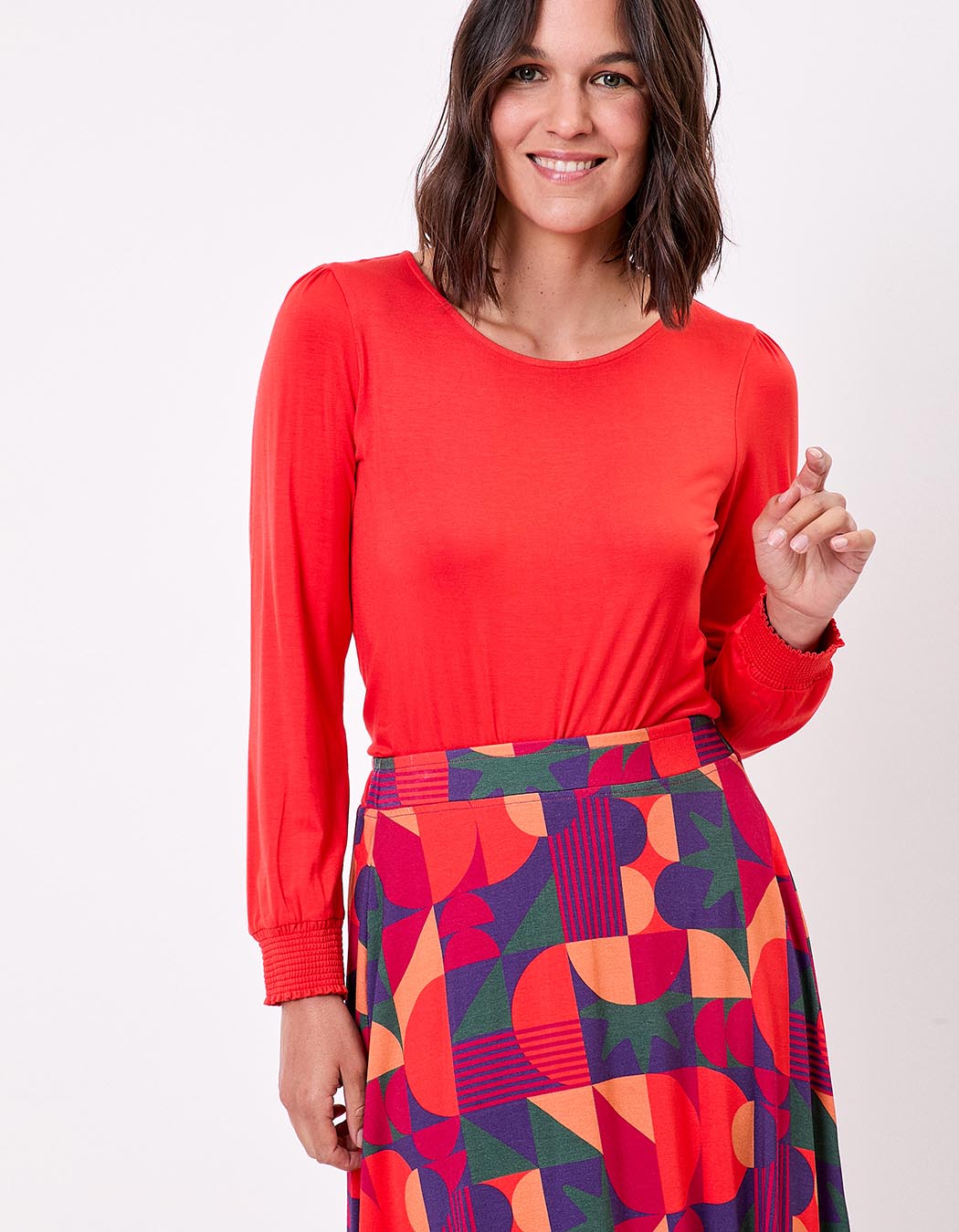 Flowy crew-neck T-shirt femme Princesse Nomade