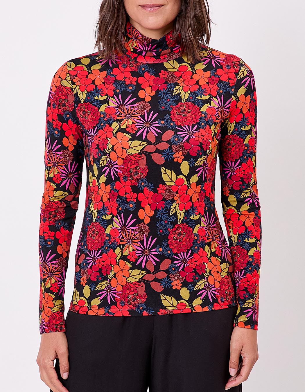 Flowy turtleneck T-shirt femme Princesse Nomade