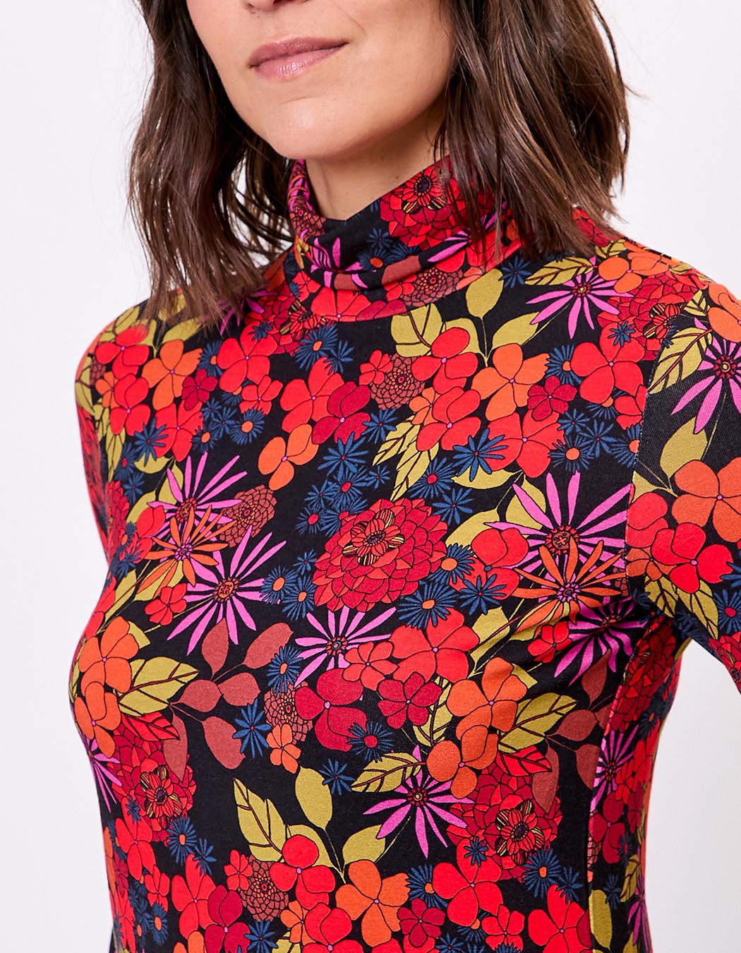 Flowy turtleneck T-shirt femme Princesse Nomade