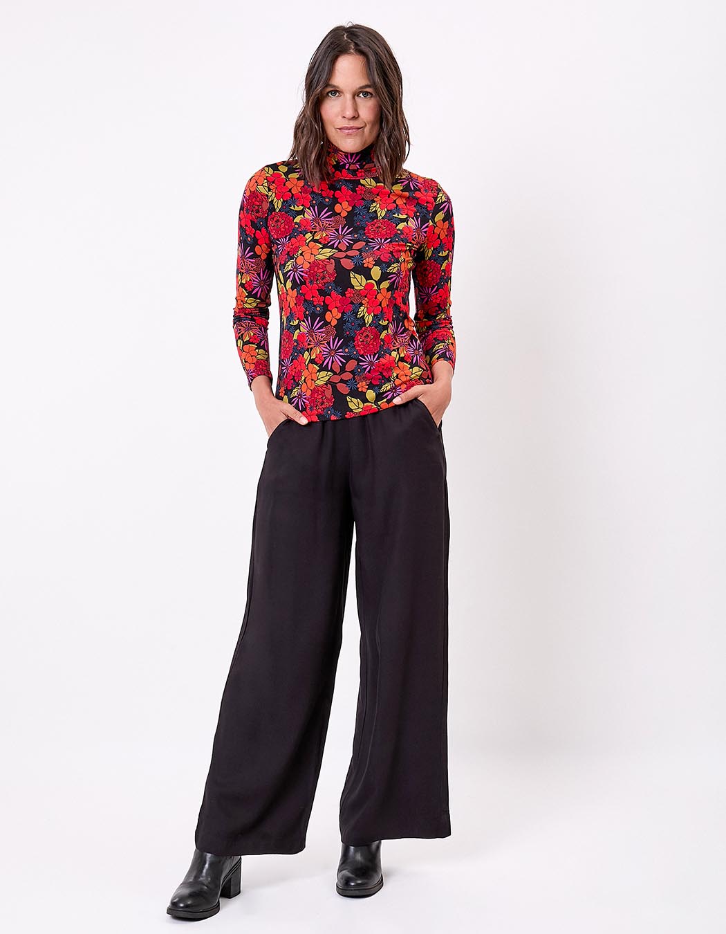 Flowy turtleneck T-shirt femme Princesse Nomade