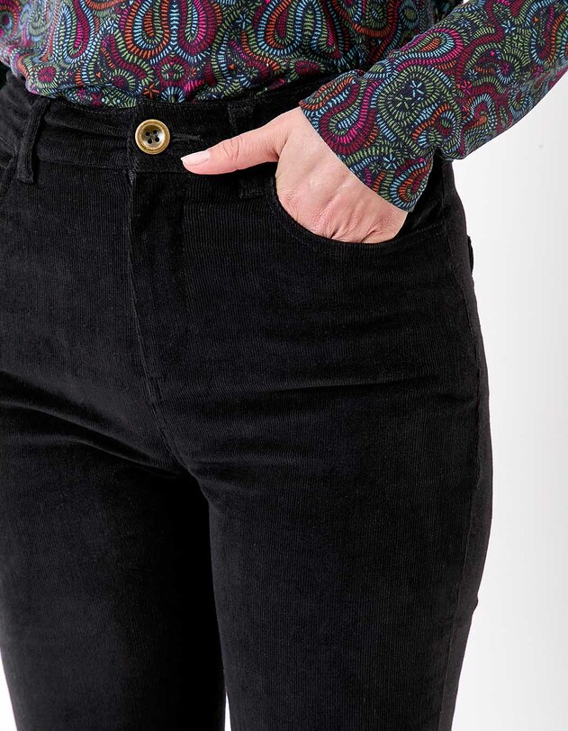 Organic corduroy flare trousers femme Princesse Nomade