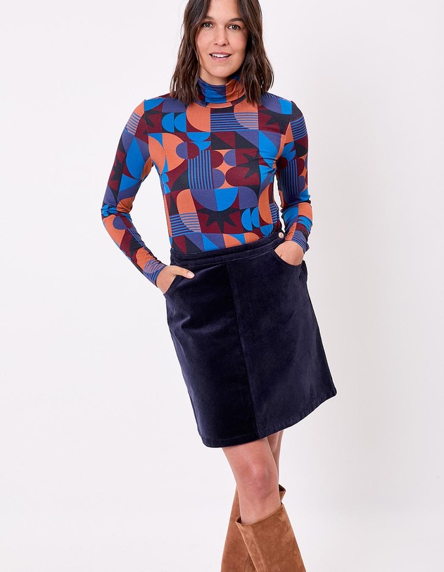 Flowy turtleneck T-shirt femme Princesse Nomade