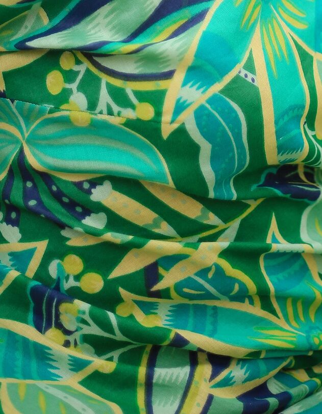 Organic cotton voile blouse with a split neckline femme La Fianc&eacute;e