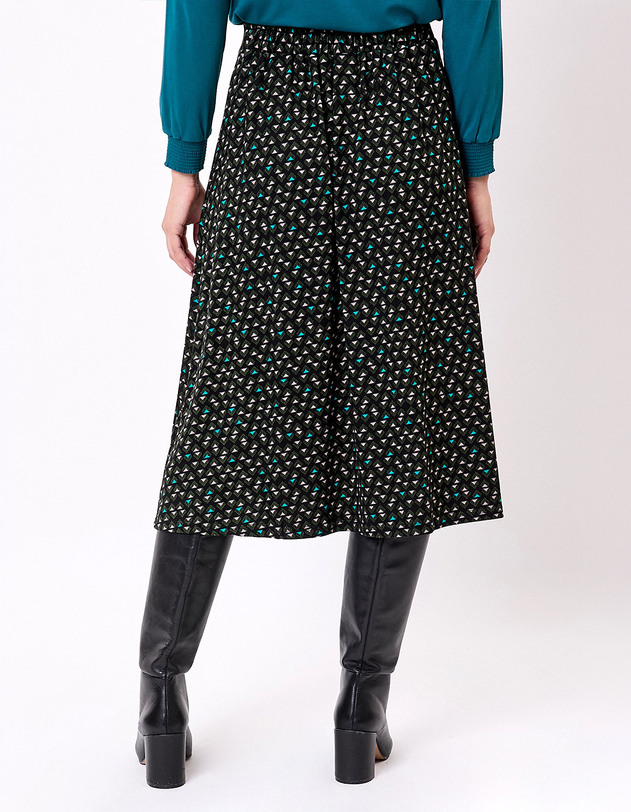 Jersey knit midi skirt femme La Fianc&eacute;e